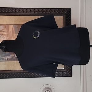 Peloton Women's Crop Tees Navy Blue Sz L